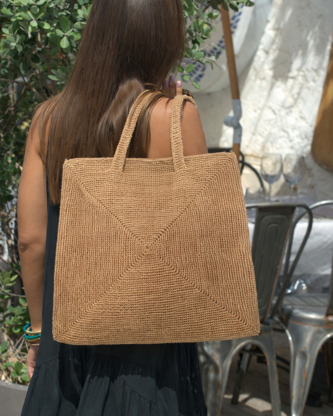 SAC RAFFIA SIENNA