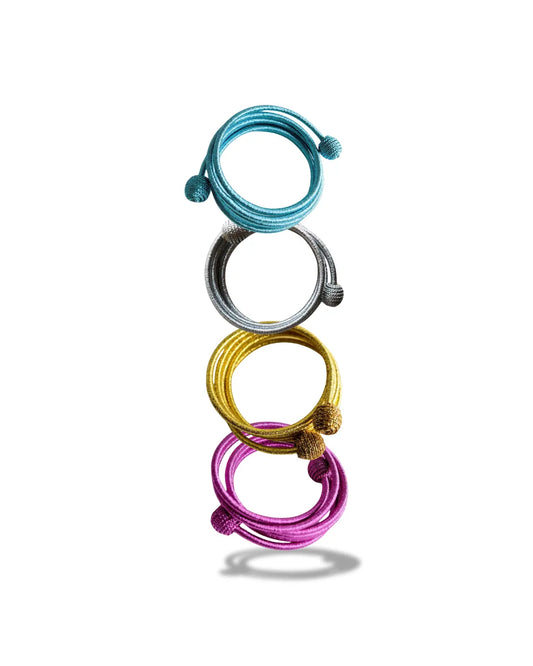 BRACELET SPIRAL EN LUREX - existe en 13 couleurs