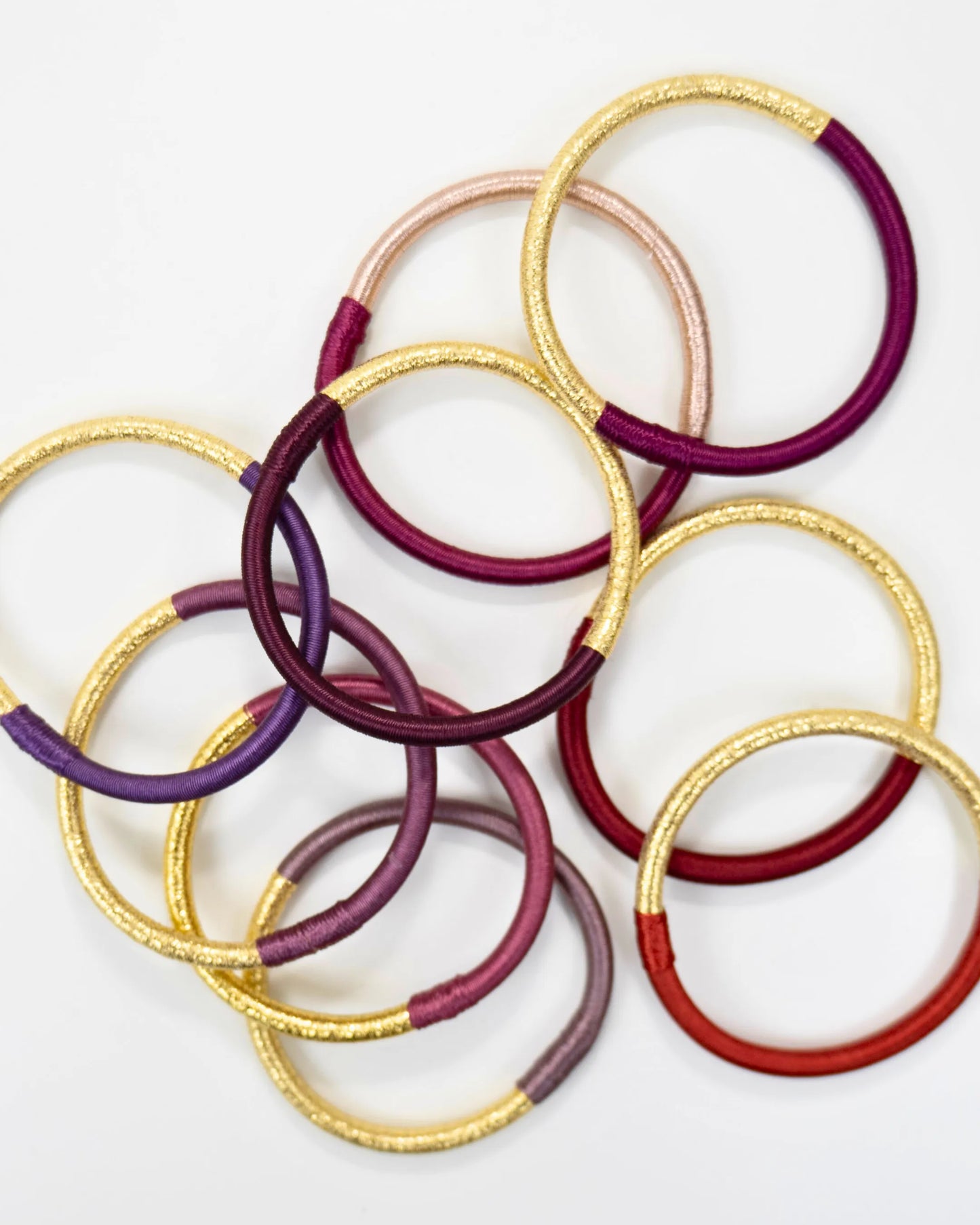 JONC CIRCLE SOIE ET LUREX - existe en 25 couleurs
