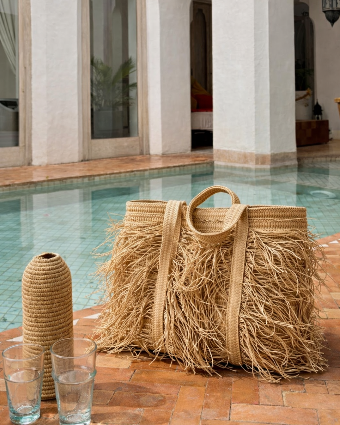 TOTE RAFFIA PALMA